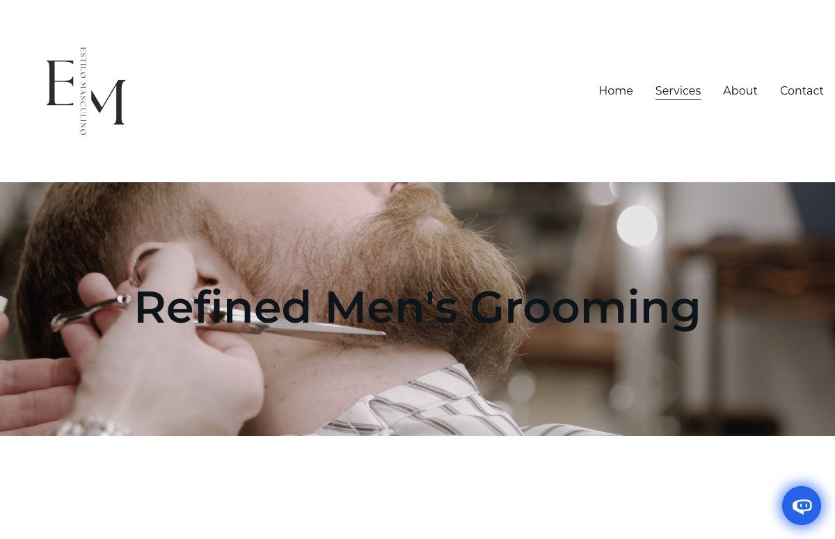 Estilo Masculino website hero